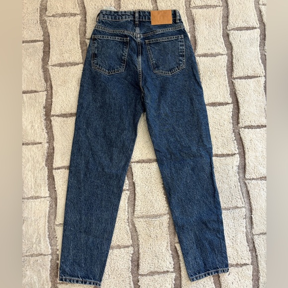 Zara blue jeans straight leg - high waist - Picture 4 of 4